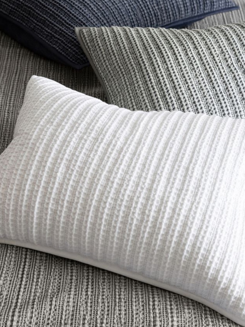One Pottery Barn Quilted White Standard Sham 100% Cotton | 26x20"